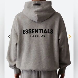 Essentials Fear Of God NWOT Dark Oatmeal Hoodie Size M Oversized Fit